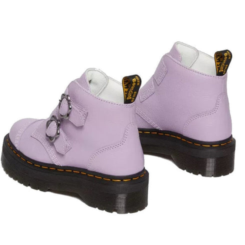 Dr Martens Devon 2 Strap Flower Buckle Lilac Quad Boot CLEARANCE